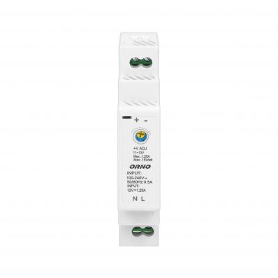 Zasilacz na szynę DIN 12VDC 1,25A 15W szerokość 1 moduł OR-PSU-1642 ORNO (OR-PSU-1642)