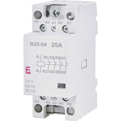 Stycznik modułowy 25A 4R 2M 4P  R 25-04 24V 002462351 ETI (002462351)
