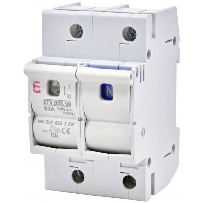 Rozłącznik izolacyjny STV D02 63A 1P+N 002271002 ETI (002271002)