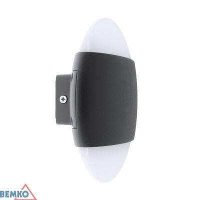 OPRAWA ELEWACYJNA VALANT 10W 4000K 850LM IP65 160X56MM OKRAGŁA GRAFIT BEMKO (C25-EL1-O-010GR-4K)