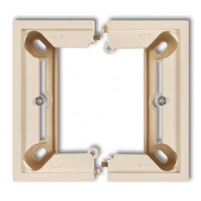 KARLIK DECO Puszka natynkowa pojedyncza, składana DECO beżowa 1DPU-1 (1DPU-1)