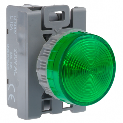 LAMPKA SYGN. ZIELONA 24V LED BA9S STANDARD (SP22-LZ-24-LEDAC/DC)