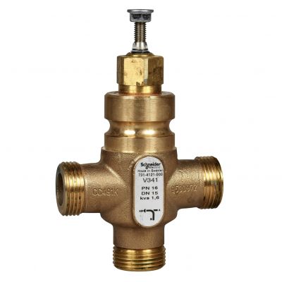 V341/40/25 zawór regulacyjny 3-drogowy DN40 kvs 25 przyłącze 2 1/4; gwint zewnętrzny medium -20-150stC PN16 7314145000 SCHNEIDER (7314145000)