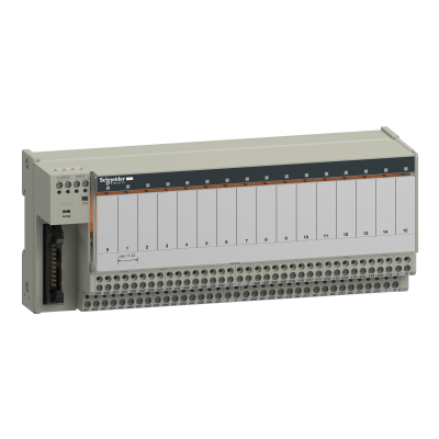 Modicon ABE7 podbaza do elektromechanicznych przekaźników 16 kanałów przekaźnik 10mm ABE7R16T230 SCHNEIDER (ABE7R16T230)
