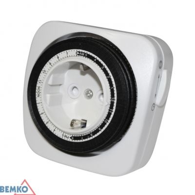 PROGRAMATOR MECHANICZNY 24H SCHUKO-MINI B62-TSMD20 BEMKO (B62-TSMD20)