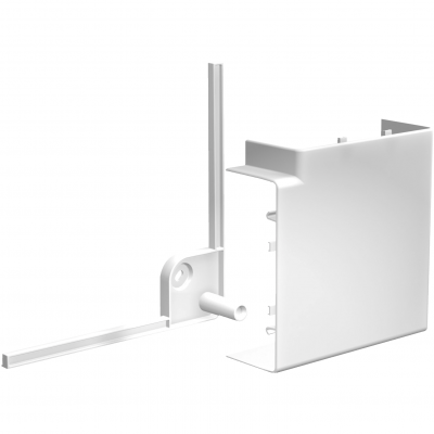 Optiline 45 kolano 90st 75 x 55mm PC ABS biel polarna ISM10103P SCHNEIDER (ISM10103P)