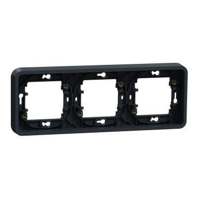 Mureva podstawa podtynkowa potrójna pozioma antracyt MUR34109 SCHNEIDER (MUR34109)