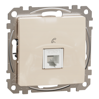 Sedna Design & Elements Gniazdo telefoniczne RJ11 beżowe SDD112491 SCHNEIDER (SDD112491)