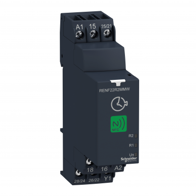 Zelio Time NFC Modułowy przekaźnik czasowy 8 A 2 CO 0.1 s-999 h wielofunkcyjny 24-240 V AC/DC RENF22R2MMW SCHNEIDER (RENF22R2MMW)
