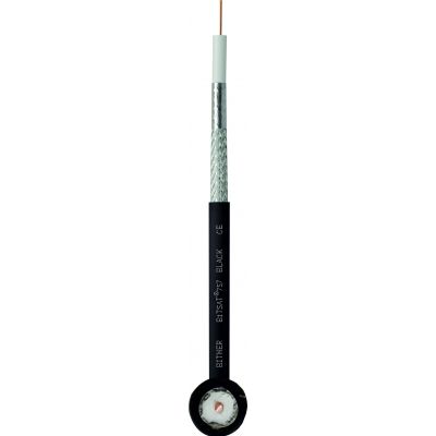 BiTSAT 757 BLACK Kabel koncentryczny wielkiej częstotliwości pracujący w zakresie częstotliwości od 5 MHz do 2400 MHz BITNER (LF0501)