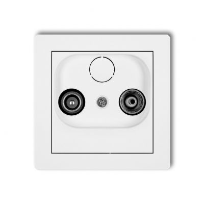 KARLIK DECO Gniazdo antenowe RTV końcowe 2dB biały DG2K (DG2K)