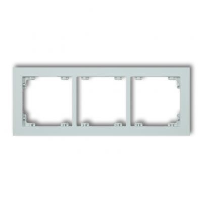 KARLIK DECO Ramka potrójna z tworzywa DECO Pastel Matt lodowy błękit 47DR-3 (47DR-3)