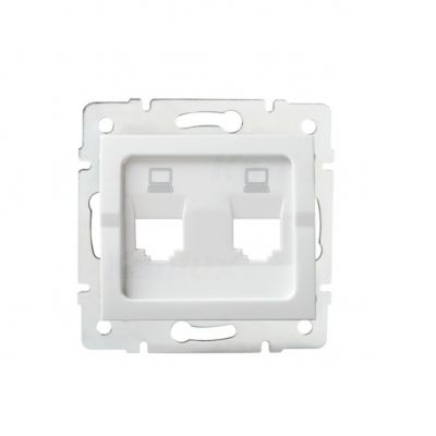 Adapter gniazda RJ45 LOGI 02-1419-002 biały 25936 KANLUX (25936)