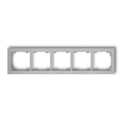 KARLIK DECO Ramka pięciokrotna z tworzywa srebrny metalik 7DR-5 (7DR-5)