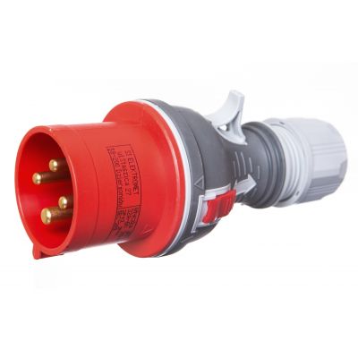 Wtyczka przenośna 32A 4P 400V czerwona TWIST WPP 32/4 IP44 922076 ELEKTROMET (922076)