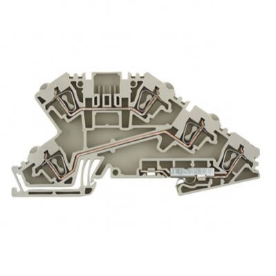 WEIDMULLER ZDL 2.5/N/L/PE Wielopoziomowy blok zaciskowy, złącze sprężynowe, 2.5 mm², 400 V, 24 A, liczba przyłączeń: 5, liczba poziomów: 3, Ciemnobeżowy 1720870000 /50szt./ (1720870000)