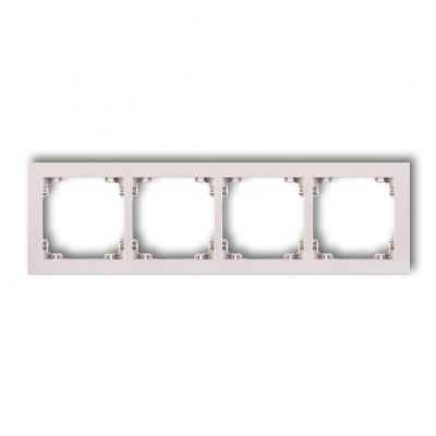 KARLIK DECO Ramka podczwórna z tworzywa DECO Pastel Matt pudrowy róż 40DR-4 (40DR-4)
