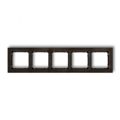 KARLIK DECO Ramka pięciokrotna - efekt drewna (ramka wenge; spód czarny) DRD-5G (DRD-5G)