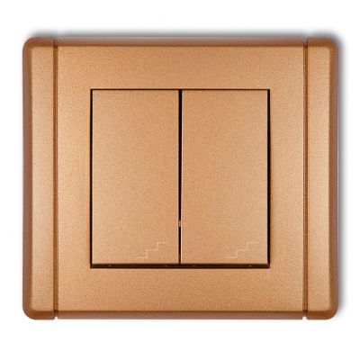 KARLIK FLEXI Łącznik podwójny schodowy złoty metalik 8FWP-33 (8FWP-33)
