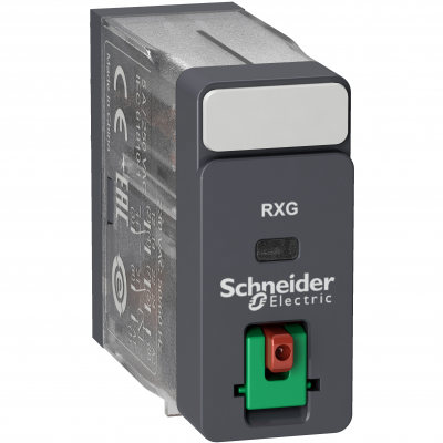 Zelio Relay Przekaźnik interfejsowy z przyciskiem test 48V AC 5A 2 styki C/O RXG21E7 SCHNEIDER (RXG21E7)