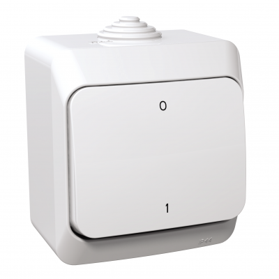Cedar Plus łącznik 2-biegunowy IP44 biały WDE000520 SCHNEIDER (WDE000520)