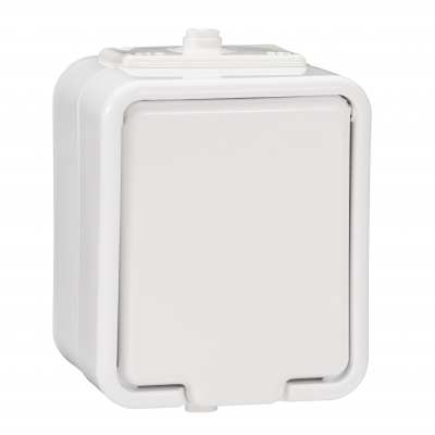 Cedar gniazdo natynkowe pojedyncze IP44 biały NT130H01 SCHNEIDER (NT130H01)