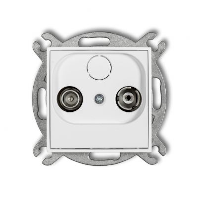 KARLIK MINI Gniazdo antenowe RTV końcowe 2dB biały MG2K (MG2K)