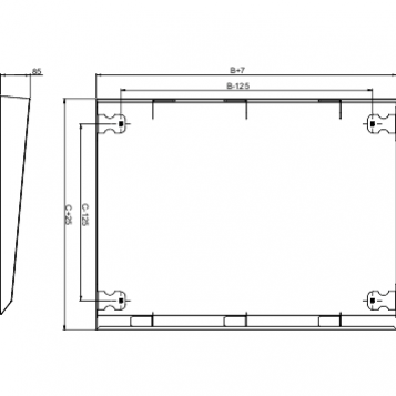 Spacial Daszek do SF SM 1200x 400mm NSYSC1240 SCHNEIDER (NSYSC1240)