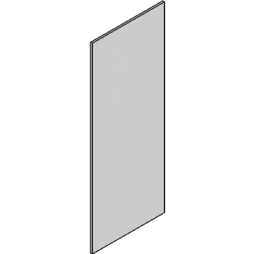 VENA OFFICE ; ZAŚLEPKA X2 / 480mm x 182mm INOX (5641700)