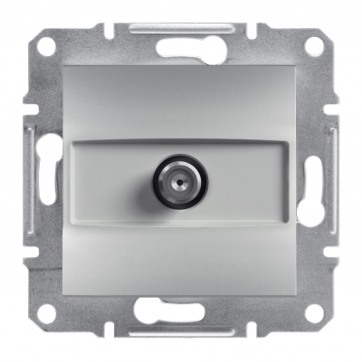 Asfora gniazdo antenowe SAT końcowe 1dB bez ramki aluminium EPH3700161 SCHNEIDER (EPH3700161)