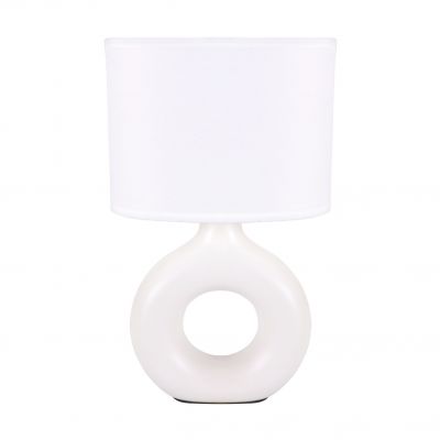 Lampka stołowa nocna GOLF 25W E14 lampa biała IDEUS (04579)