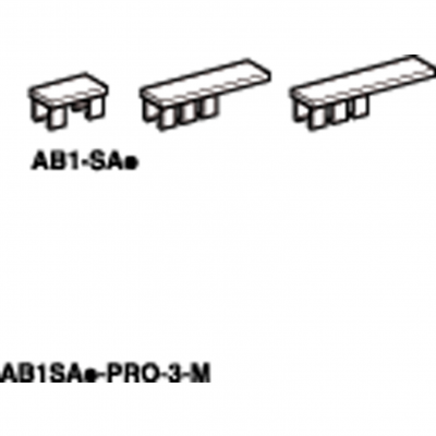 Oznaczniki oznaczenie zatrzaskowe bez opisu - 4,5 x 8,3mm - dla listwy zaciskowej AB1SA1 SCHNEIDER (AB1SA1)