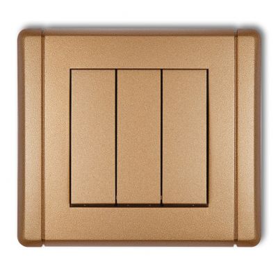 KARLIK FLEXI Łącznik potrójny złoty metalik 8FWP-7 (8FWP-7)