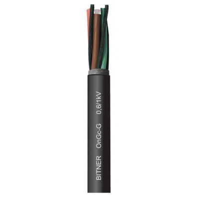 OnGc-G 0,6/1kV 3x120+4,0x35/4,0+3x4,0 Oponowy przewód górniczy, wielożyłowy nieekranowany o izolacji i oponie gumowej BITNER (GG1070)