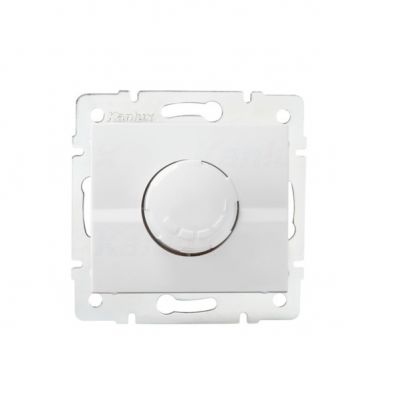 LOGI Ściemniacz obrotowy 500W z filtrem śrubowy 10AX 250V biały 021160102 25082 KANLUX (25082)