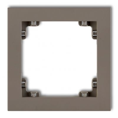 KARLIK DECO Ramka pojedyncza z tworzywa DECO Pastel Matt czekoladowa 49DR-1 (49DR-1)