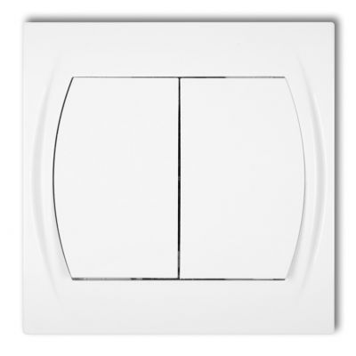 KARLIK LOGO Łącznik podwójny świecznikowy podświetlany biały LWP-2L (LWP-2L)
