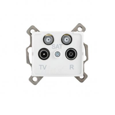 LOGI Gniazdo TV/2xSAT końcowe białe 021590002 25105 KANLUX (25105)