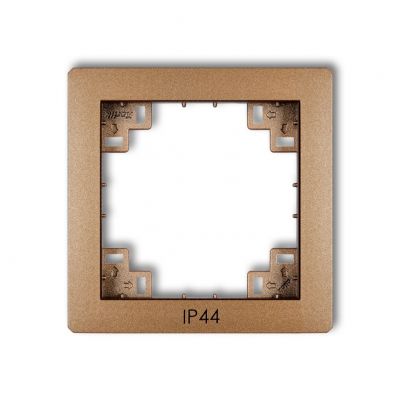 KARLIK Ramka pośrednia do łączników IP44, złoty metalik 8DRPH (8DRPH)