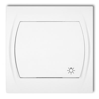 KARLIK LOGO Przycisk zwierny /światło/ biały LWP-5 (LWP-5)