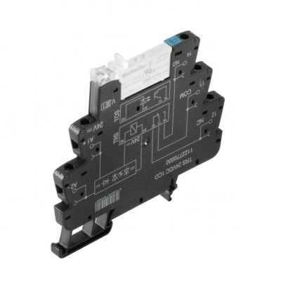 WEIDMULLER TRS 12VDC 1CO C1D2 Moduł przekaźnikowy, cULus C1D2, 12 V DC ±20 %, Zielona dioda LED, Dioda zwrotna, Zabezpieczenie przez pomieszaniem biegunów, 1 zestyk przełączny (AgN 1984560000 /10szt./ (1984560000)