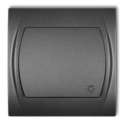 KARLIK LOGO Przycisk zwierny /światło/ podświetlany grafitowy 11LWP-5L (11LWP-5L)