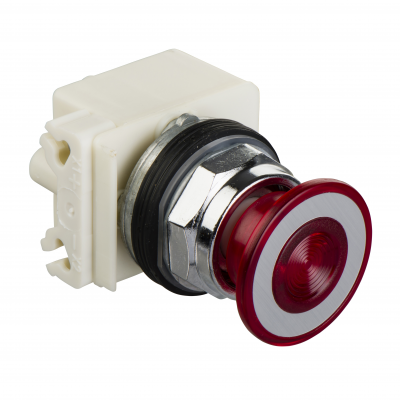 PRZYCISK GRZYB.PODŚ.LED 24V o41 CZERWONY 9001KR9P35LRR SCHNEIDER (9001KR9P35LRR)