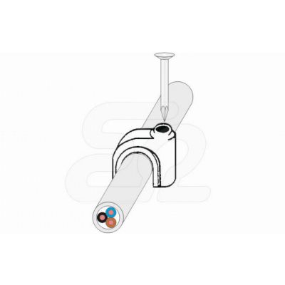 UG 18 (100 szt./opak.) UCHWYT DO PRZEWODÓW E01UI-01040101201 ERGOM (E01UI-01040101201)