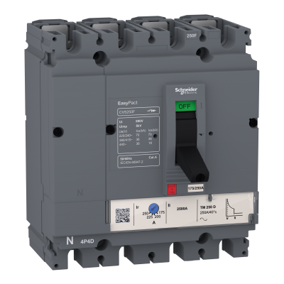 Wyłącznik mocy 4P 32A Compact CVS EasyPacT 36kA wyzwalacz TMD32A LV510352 SCHNEIDER (LV510352)