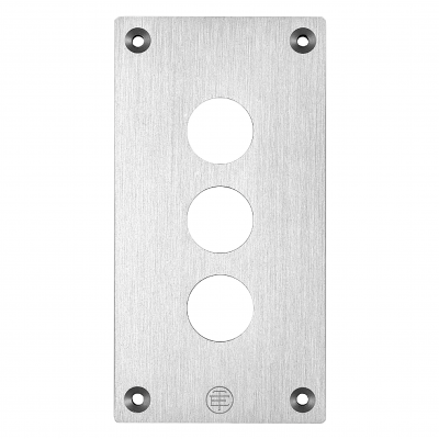 Harmony XAPS Płyta czołowa z nawiertami 3 poziome otwory metalowa XAPE303 SCHNEIDER (XAPE303)