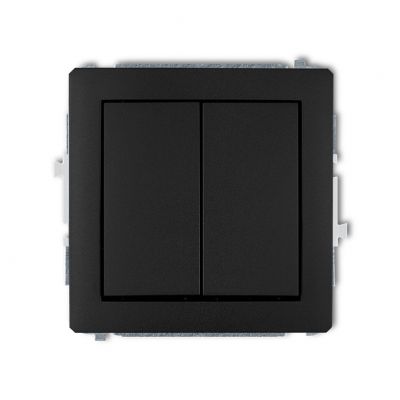 KARLIK DECO Łącznik pódwójny świecznikowy czarny mat 12DWP-2 (12DWP-2)