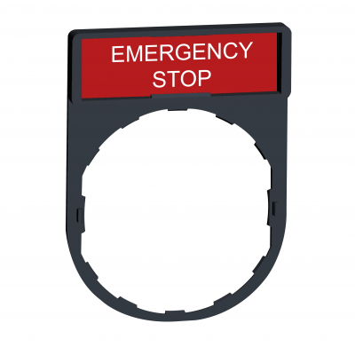 Harmony XB4 Ramka 30X40mm do mocowania etykiet o wymiarach 8X27mm /EMERGENCY STOP/ ZBY2330 SCHNEIDER (ZBY2330)