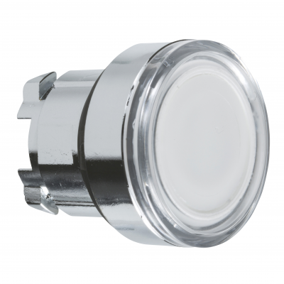 Harmony XB4 Przycisk wystający z samopowrotem LED BA9a biała metalowa ZB4BW31 SCHNEIDER (ZB4BW31)