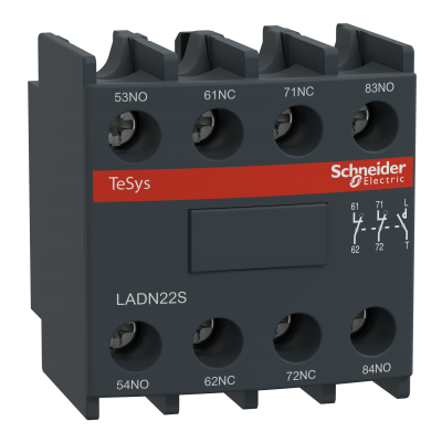 Styk pomocniczy 2Z 2R montaż czołowy czerwony PREVENTA LADN22S SCHNEIDER (LADN22S)